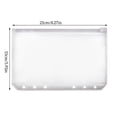 thumbnail image 5 of justharion 10 Pieces Zipper Pouch Container Convenient PVC Documents Pouches Document Holding Bag Storage Containers for Home Office School A5 Transparent, 5 of 5