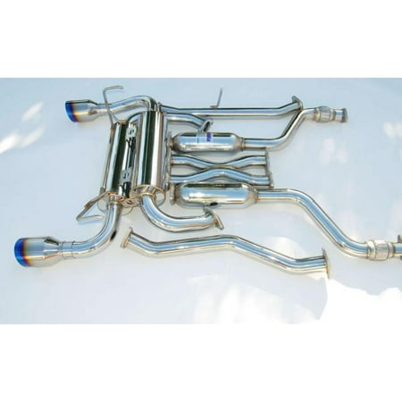 Invidia Gemini Single Layer Titanium Tips Exhaust for 03-08 G35 Coupe (Best Exhaust For G35 Coupe)