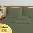thumbnail image 4 of Kingrest 100% Algodón Juego de Sábanas de 4 Piezas para Cama California King, Bolsillos Extra Profundos para 40cm, Ultra Suave y Transpirable, 4 of 9