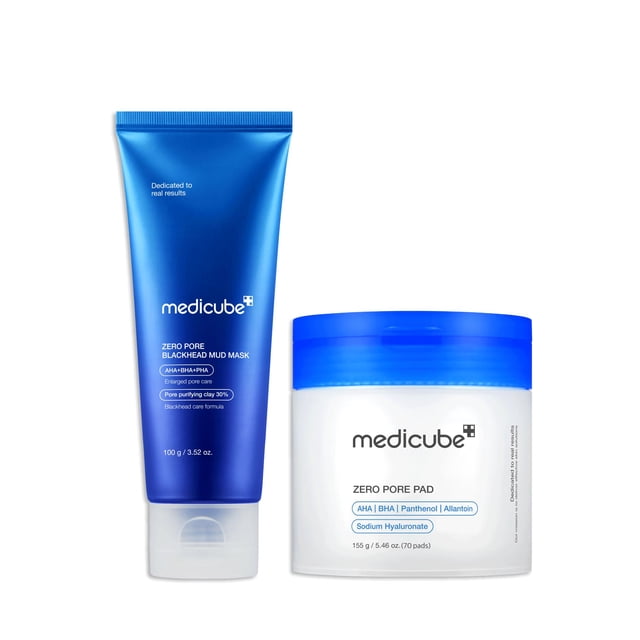 medicube Duo Todo en Uno para Cuidado de la Piel: Zero Pore Pads 2.0 + Mascarilla