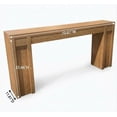 thumbnail image 2 of Console Table with 2 Drawers and Shelves, 70-Inch Extra Long Sofa Table for Living Room, Farmhouse Entryway Table with Storage, Narrow Hallway Accent Furniture, Cherry Wood Finish, 2 of 4