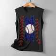 thumbnail image 4 of Azrian Womens Tops,Womens Casual Printing Tank Fit Round Neck Sleeveless Block Shirts Tee Tops Tops Blouses, 4 of 5