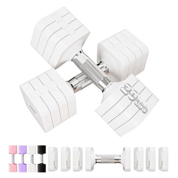 Juego de mancuernas ajustables de 40 kg para hombres y mujeres, gimnasio en casa