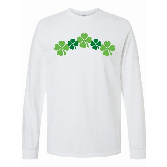 Inktastic Shamrock Four Leaf Clover St Patricks Long Sleeve T-Shirt