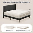 thumbnail image 7 of Asofer Queen Size Platform Bed Frame with Tufted Headboard, Steel Slat Support System, Grey, 7 of 7