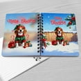 thumbnail image 4 of Merry Christmas Woofmas Xmas Noel Beagle Elf Candy Cane Snow Spiral Bound Journal Beagles Dog Lover Gifts Idea 5x7in Spiral Notebook - 13017, 4 of 5