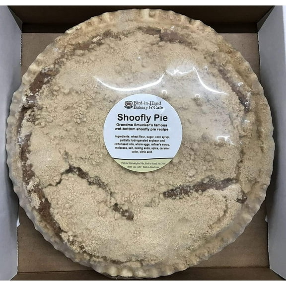 AmishTastes Bird-in-Hand Bakery and Caf Homemade, Wet-Bottom Shoofly Pie, 10" Diameter