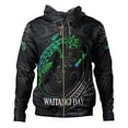 thumbnail image 2 of Sudadera con capucha con estampado 3D del emblema nacional de la bandera de Nueva Zelanda para hombre, sudadera con capucha y cremallera maorí de Waitangi Day Lizards, abrigo de calle con cremallera, 2 of 5