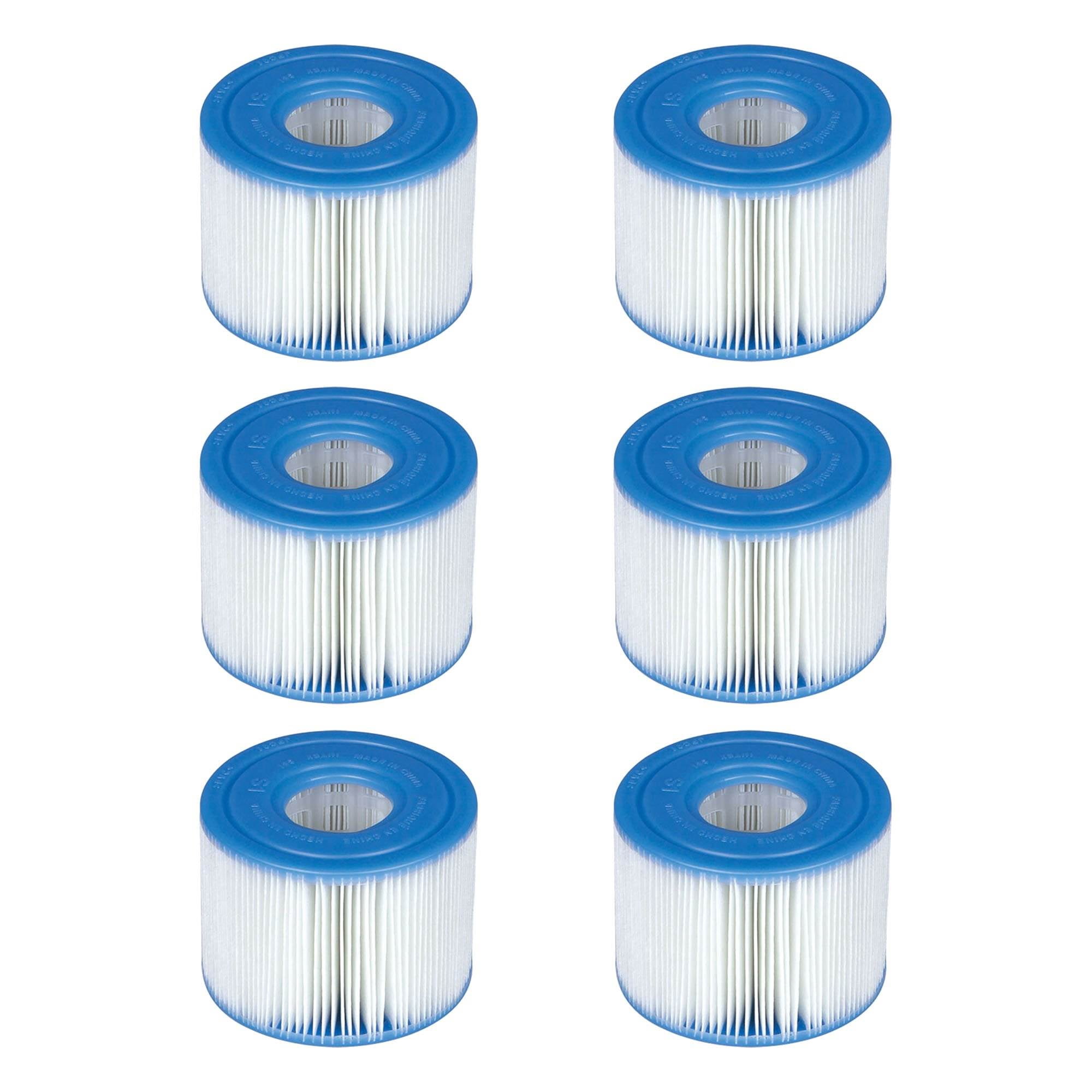 Intex 29001E PureSpa Type S1 Easy Set Cartouches de filtre de piscine (6  filtres)