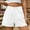 White, variant on Pull On Jean Shorts For Women Shorts For Teens Mid Waist Rise Outdoor Activity Solid Black L