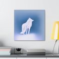 thumbnail image 3 of Arctic Wolf Minimalism - Canvas, 3 of 10