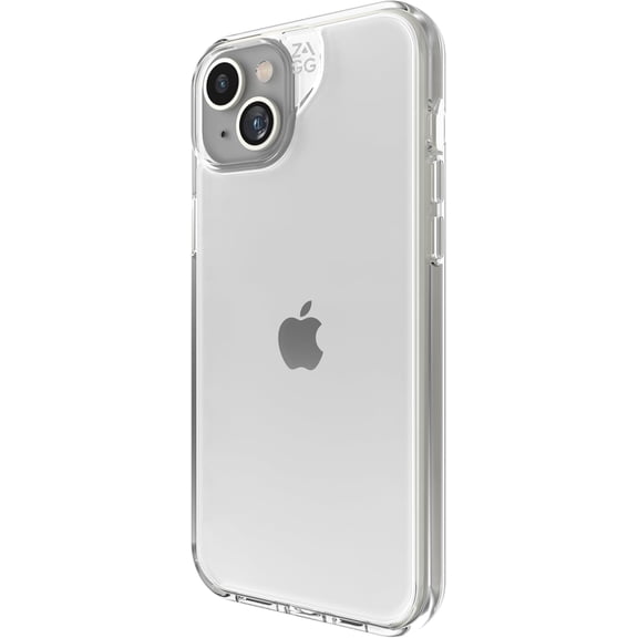 ZAGG Crystal Palace iPhone 15 Plus Clear Phone Case - Drop Protection (13ft/4m) Anti-Yellowing & Scratch-Resistant iPhone Case Wireless Charging Compatibility