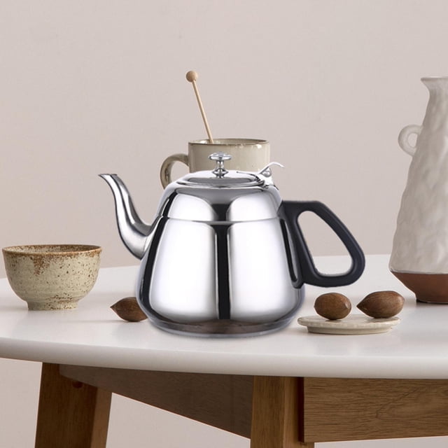 Bouilloire en Acier Inoxydable Théière Moderne pour Cuisine Intérieure Cuisinière à Induction 1,2l