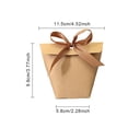 thumbnail image 4 of Moyic Paquete de 12 Uds. De bolsas, caja de cartón personalizada, paquete de recuerdos para invitados con personalidad, bolsas para regalos Almacenamiento y organización del hogar Marrón Talla pequeña, 4 of 6