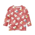 thumbnail image 5 of Grblisyd Girls Shirts Size 10-12 3/4 Sleeve Cute Animal Print T Shirts Kids Crewneck Casual Tops Graphic Tees, 5 of 6