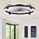 thumbnail image 1 of Ventilador de techo LEDIARY de 24 pulgadas con luz regulable negra, 1 of 8