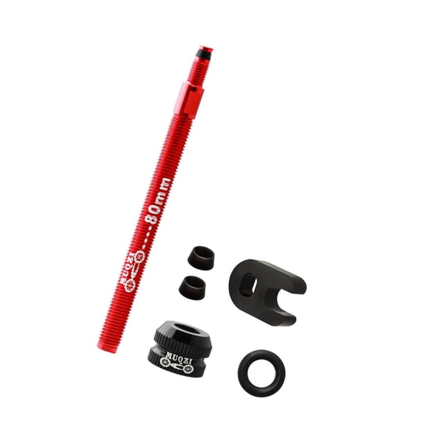 Pneu Tubeless pour Vélo de Route, Pièce de Réparation de Joint d'Extension de Valve Presta, Pneu Universel sous Vide 80mm Rouge