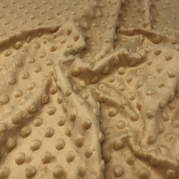 Taupe Soft Minky Bubble Solid