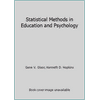Statistical Methods in Education and Psychology [Hardcover - Used]