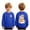 Z01-Blue, variant on Xyant Halloween Shirt Boys Cute Pumpkin/Ghost Graphic Tee Kids Toddler Fall Long Sleeve Tops,Size 2-14 Years