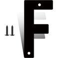 thumbnail image 1 of 12 Inch Modern Metal House Numbers, Metal Letter, Black Door Number, Metal Mailbox Numbers and Letters, Metal House Address Letters and Numbers for Outside Signs (F), 1 of 8