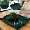 thumbnail image 6 of Waterproof Potting Mat for Indoor Gardening, Leak-proof Repotting & Soil Mixing Tarp, Foldable Plant Transplanting Tray for Succulents & Potted Plants, Dark Green (1pc, 32*32cm), 6 of 6