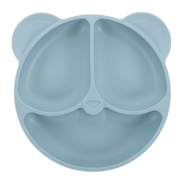 Baby Plate With Suction Silicone Plate Silicone Toddler Plate With Suction Cup Indoor Baby Eating Plate Baby Dinning Divided Plate