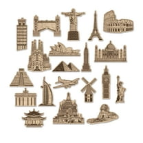 240 Pack Beistle Around The World Party Cutouts
