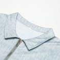 thumbnail image 4 of Blusa y camisa de manga larga con cuello vuelto para hombre, estilo informal de negocios, de moda, con media cremallera y manga larga con cuello vuelto para hombre., 4 of 5