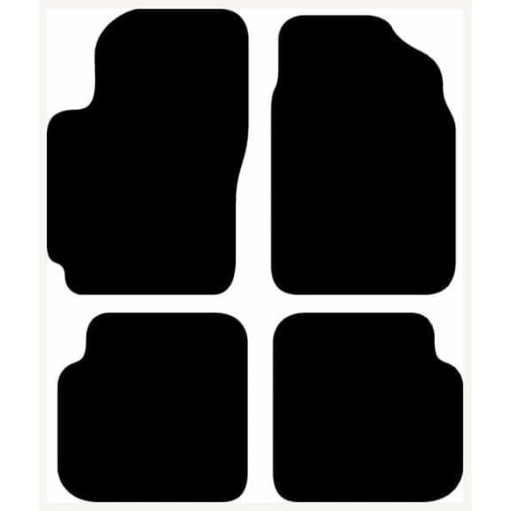 Auto Mats and Accessories 4 Piece Set Custom Carpeted Floor Mats Compatible with 1997-2001 Toyota Camry (Black) Made in the USA