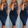 thumbnail image 1 of Femmes Dentelle Bodycon Mini Robe Dames Soirée Cocktail Courte Robe de Soleil, 1 of 2