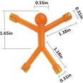 thumbnail image 4 of Refrigerator Magnets, 8 Pcs Mini Man Flexible Fridge Magnets, Cute Rubber Magnet Magnetic for Adults Office Fun Decorative Decoration Translucence, 4 of 8