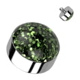 thumbnail image 1 of BodyJewelryOnline 14GA Internally Threaded Glitter Dome CZ Dermal Anchor Microdermal From Men Women, 1 of 6