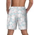 thumbnail image 2 of Lsque Mens Swim Trunks Rabbit And Star Pattern - Bathing Suit Compression Liner - Beach Swim Shorts Swimwear - (S-3XL) - Stretch Quick Dry -XX-Large, 2 of 9