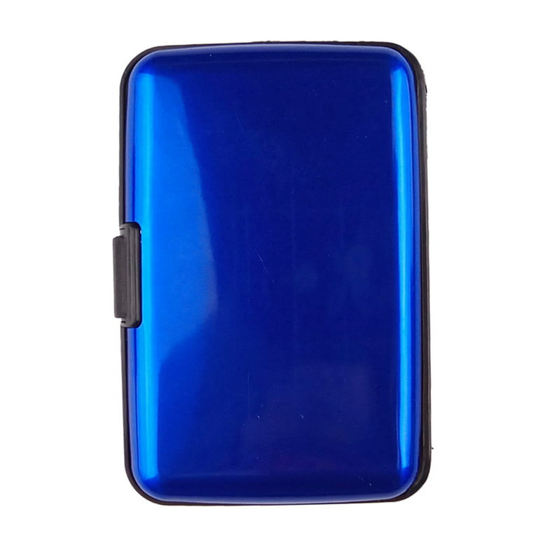 JH1630 RFID Data Blocking Fabric Card Holder with Custom Imprint Navy Blue 4½ W x 3 H