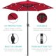 thumbnail image 5 of JJUN 7.5ft Outdoor Solar Patio Umbrella for Deck, Pool w/Tilt, Crank, LED Lights, 5 of 8