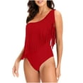 thumbnail image 3 of Bañador de una pieza para mujer, cómodo, liso, con almohadilla en el pecho, sin aros, correa de Bikini OAVQHLG3B Store  lin121212, 3 of 3