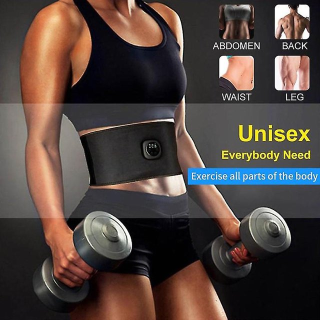 Abdomen eléctrico que adelgaza el cinturón Abdominal Cuerpo Cintura Banda Estimulador muscular Fitness Fat Burn LingWen 8390615947954