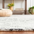 thumbnail image 4 of SAFAVIEH Micro-Loop Charlotte Solid Area Rug, Dark Grey/Ivory, 5' x 5' Square, 4 of 7