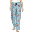 thumbnail image 1 of Balery I Am A Fan Popcorn Pantalones de pijama para mujer, pijamas ultraligeros, pantalones de estar por casa-Medium, 1 of 6