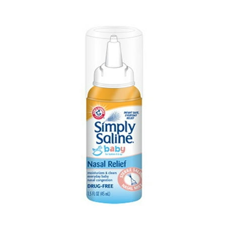 Simply Saline Baby Nasal Mist For Nasal Relief, Drug-Free - 1.5 Oz, 2