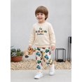thumbnail image 4 of RUINIXCW Brother Matching Outfits Long Sleeve Construction Vehicle Embroidery Sweatshirt and Jogger Pants Set, 4 of 8