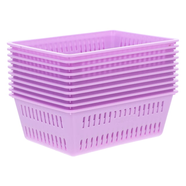 Luxshiny 10Ud Canastas De Monedas De Plástico Morado Para Almacenamiento Y Organización En Casa Y