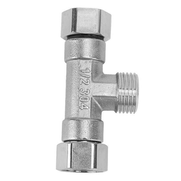 2 Raccords De Tuyauterie Barbelés 1/2" Filetage NPT - Acier Inox 304 (uxcell)