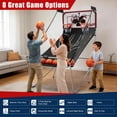 thumbnail image 3 of Electronic Basketball Arcade 2 Player, SHINPT Foldable Indoor Game for Kids Adults, Dual Shot Basketball Arcade Game with 8 Modes, Electronic Scoreboard, Hoop, 6 Balls & Air Pump Included, 3 of 9