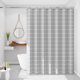thumbnail image 1 of Waterproof shower curtain gray plaid single curtain without rod width 200*height 240 (with hanging ring), 1 of 1
