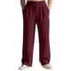 thumbnail image 2 of Ceisia Men Casual Sport Solid Color Pants Elastic Waist Drawstring Pocket Gift Trousers, 2 of 9