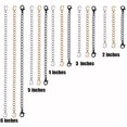 thumbnail image 2 of 8 Pcs/Set Stainless Steel Extended Extension Chains Tail Extender for Jewelry Making Findings Necklace Bracelet Chain (Silver), 2 of 4