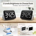 thumbnail image 7 of 4X Digital Kitchen Timer - Magnetic Countdown Count Up Timer with Large LED Display Loud Volume for Cooking and for Kids,4 x digital timer(not include batteries),White&Black, 7 of 7