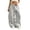 Grey*, variant on RUTAYY Women's Pants Wide Leg Sweat Solid Color Elastic Waist Side Pockets Diagonal Seam Loose Casual Street Trousers Grey